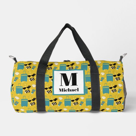 Sac De Sport Éléments mignons de vacances d'été (Recto)