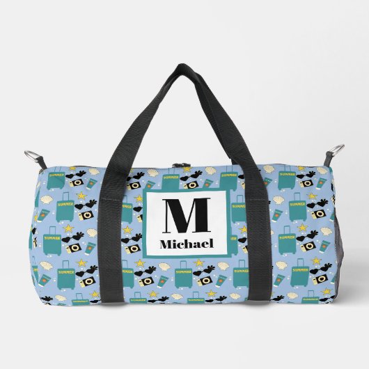 Sac De Sport Éléments mignons de vacances d'été (Recto)