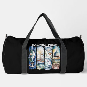 Sac De Sport Éléments nautiques de vibes côtières Art océanique