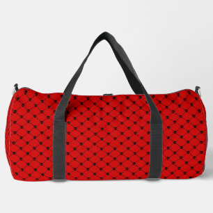 Sac De Sport empreinte croisée du crâne rouge halloween