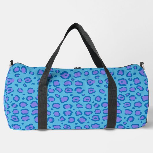 Sac De Sport Empreinte de léopard bleu (Recto)