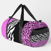 Sac De Sport Empreinte de léopard, Zebra Print, Poster de anima (Coin droit)