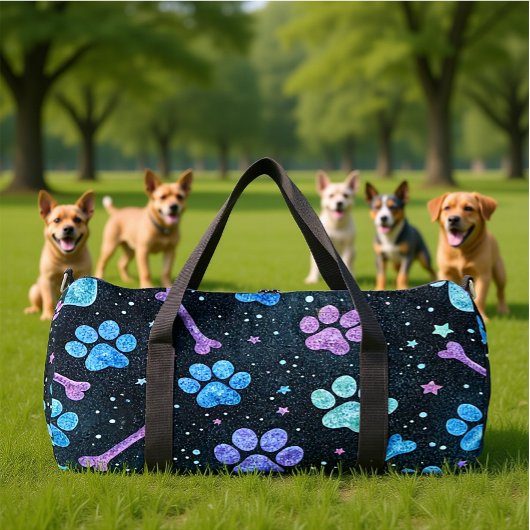 Sac De Sport Empreinte de patte d'os étoilé