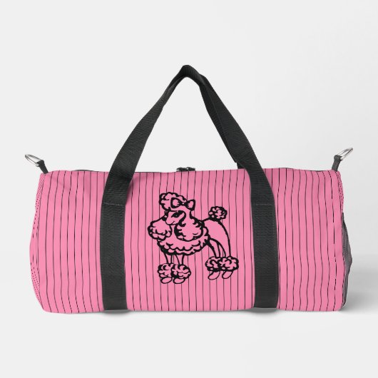 Sac de sport en forme de caniche rose (Recto)