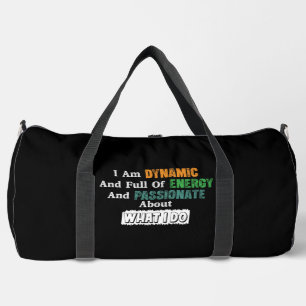 Sac De Sport Énergie Dynamique Passionnée Pour Ce Que Je Fais