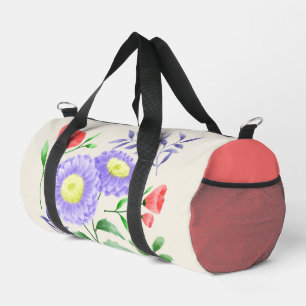 Sac De Sport Ensemble de fleurs peintes en aquarelle