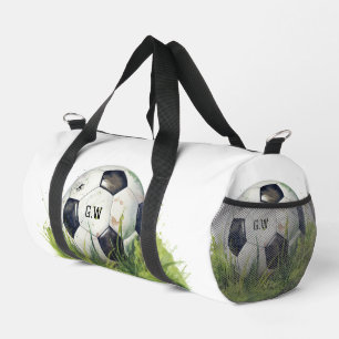 Sac De Sport Entraîneur de joueur de football balle initiales r