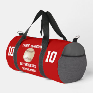 Sac De Sport Entraîneur de l'équipe de baseball Joueur Écarlate