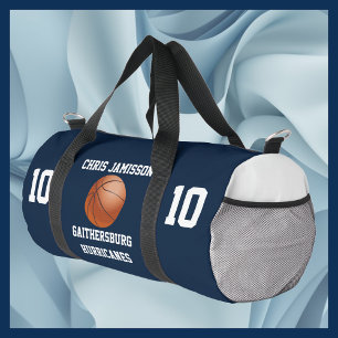 Sac De Sport Entraîneur de l'équipe de basketball Joueur Bleu m