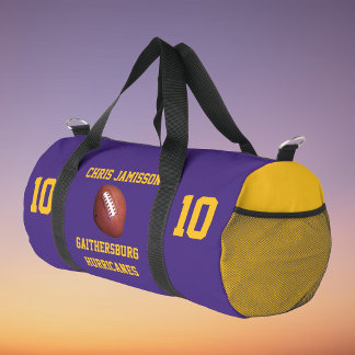 Sac De Sport Entraîneur de l'équipe de football Joueur Violet O