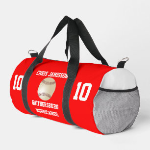Sac De Sport Équipe de baseball, entraîneur ou joueur rouge per