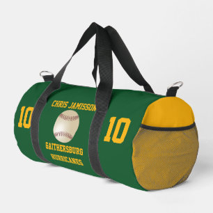 Sac De Sport Équipe de baseball, entraîneur ou joueur vert pers