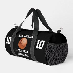 Sac De Sport Équipe de basket-ball entraîneur ou joueur Noir Pe