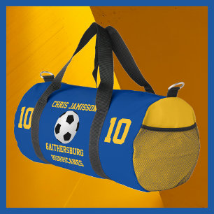 Sac De Sport Équipe de football, entraîneur, joueur Blue Gold P
