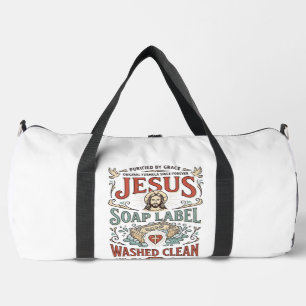 Sac De Sport Étiquette de savon Jésus Lavé Propre Savon Jésus L