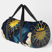 Sac De Sport Étoiles célestes et nuages bleus modernes (Coin droit)