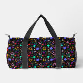 Sac De Sport Étoiles Colorées Noir (Recto)