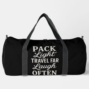 Sac De Sport Évasions de week-end avec une typographie noire él