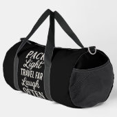 Sac De Sport Évasions de week-end avec une typographie noire él (Coin droit)