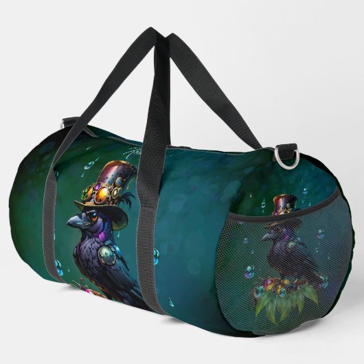 Sac De Sport Fantastique crow steampunk (Coin droit)