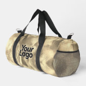 Sac De Sport Faux 24K Gold Leaf Glam Luxury Business Logo (Coin droit)