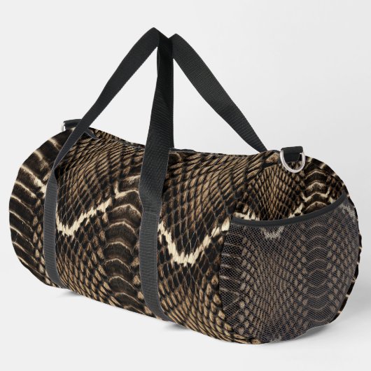 Sac De Sport Faux Cobra Snakeskin (Coin droit)