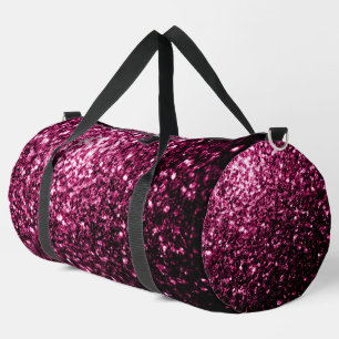 Sac De Sport Faux éclat rose foncé scintille