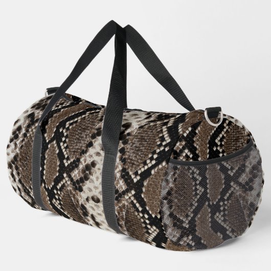 Sac De Sport Faux Reticulated Python Snake Skin (Coin droit)