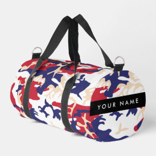 Sac De Sport Fête de l'Indépendance Camouflage Votre nom Person