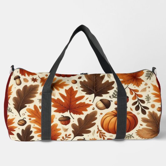 Sac De Sport feuille/citrouille/cavernes Automne (Recto)
