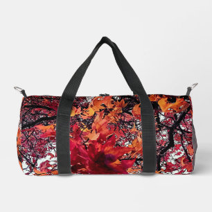 Sac De Sport Feuille orange et rouge