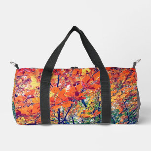 Sac De Sport Feuilles orange et vert