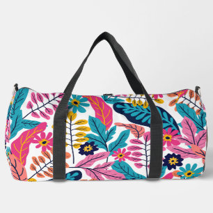 Sac De Sport Feuilles tropicales vibrantes et botanique exotiqu
