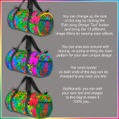 Sac De Sport [Feuilles tropicaux] Botanique Floral Imprimer Mon