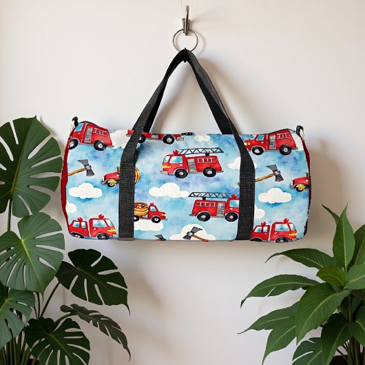 Sac De Sport Fire Truck Clouds 