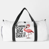 Sac De Sport Flamingo Standing On One Leg Over (Verso)