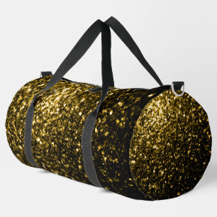 Sac De Sport Flamme de parties scintillant en or foncé