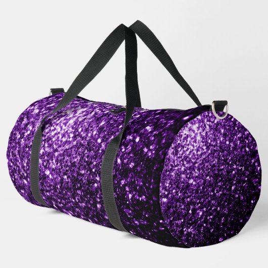 Sac De Sport Flamme de parties scintillant violet foncé (Coin gauche)