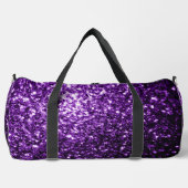 Sac De Sport Flamme de parties scintillant violet foncé (Recto)
