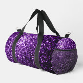 Sac De Sport Flamme de parties scintillant violet foncé (Coin droit)