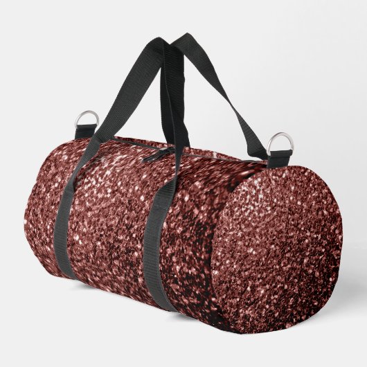 Sac De Sport Flammes de parties scintillant Brown (Coin gauche)