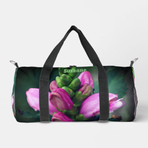 Sac De Sport Fleur à tête de torchon rose personnalisée