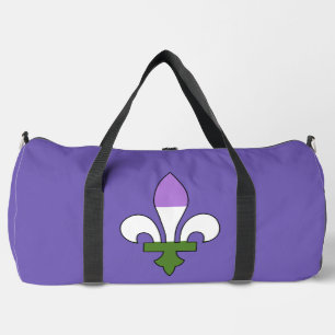 Sac De Sport Fleur-de-lis de fierté genderqueer