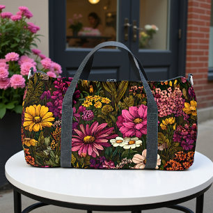 Sac De Sport Fleur de romance sombre en fleurs
