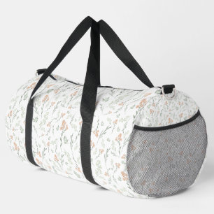 Sac De Sport Fleur de sauvage aquarelle sauge