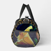 Sac De Sport Fleur jaune Abstraite personnalisée (Droite)