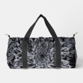 Sac De Sport Fleur noire et grise Dahlia (Recto)