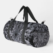 Sac De Sport Fleur noire et grise Dahlia (Coin droit)