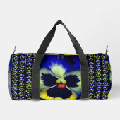 Sac De Sport Fleur Pansy Bleu Personnalisé (Verso)