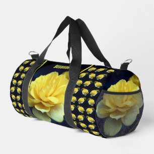 Sac De Sport Fleur Rose Jaune En Pleine Fleur Personnalisée